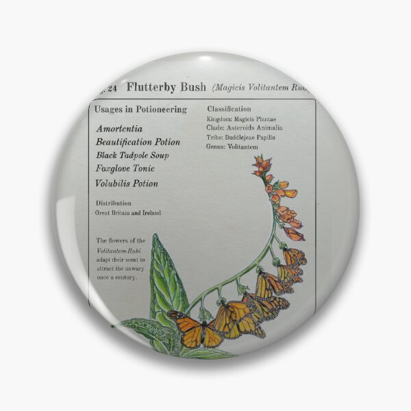 Item preview, Flutterby Bush Herbology  designed and sold by DrawBotanical.