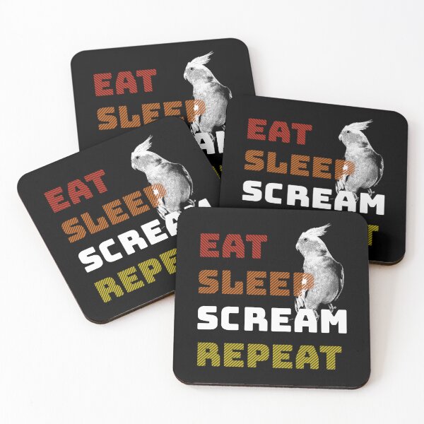 Item preview, Eat Sleep Scream Repeat Cockatiel designed and sold by Alienphysique.