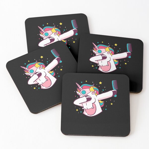 Item preview, Barber Rainbow Hair Stylist Unicorn Lover Funny Dabbing designed and sold by DoSt-997.