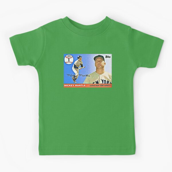 Mickey Mantle The Mick portrait Kids T-Shirt