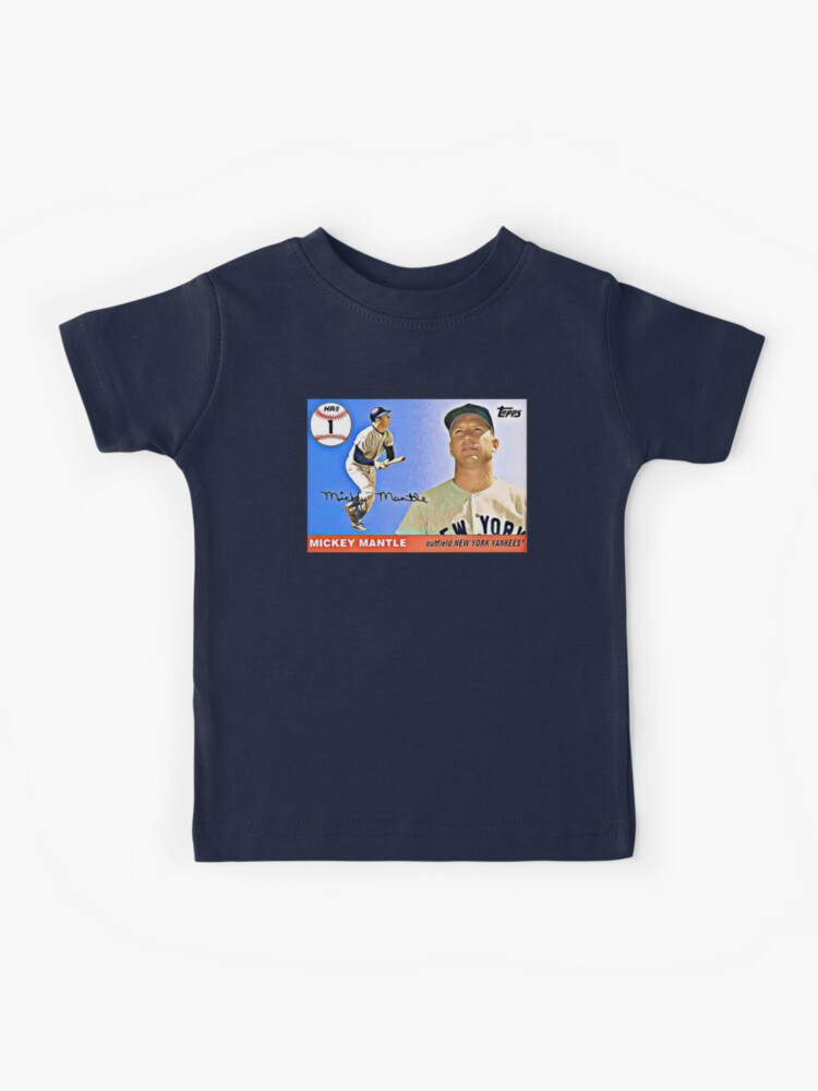 Mickey Mantle New York Yankees Men's Gray RBI T-Shirt - Heathered