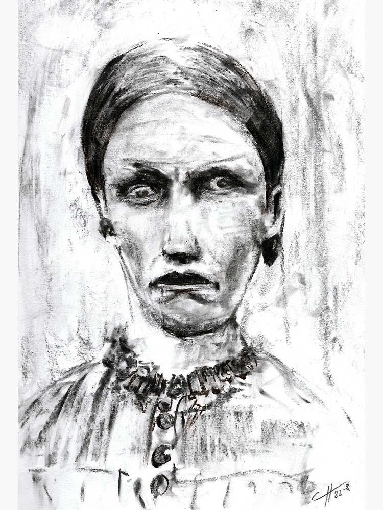 Asylum Series #2 - Charcoal Drawing - Portrait by COTT-Art