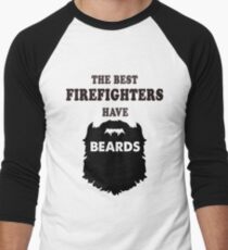 firefighter with beards, fire fighting bearded gift Hero t shirt Men's Baseball Âľ T-Shirt