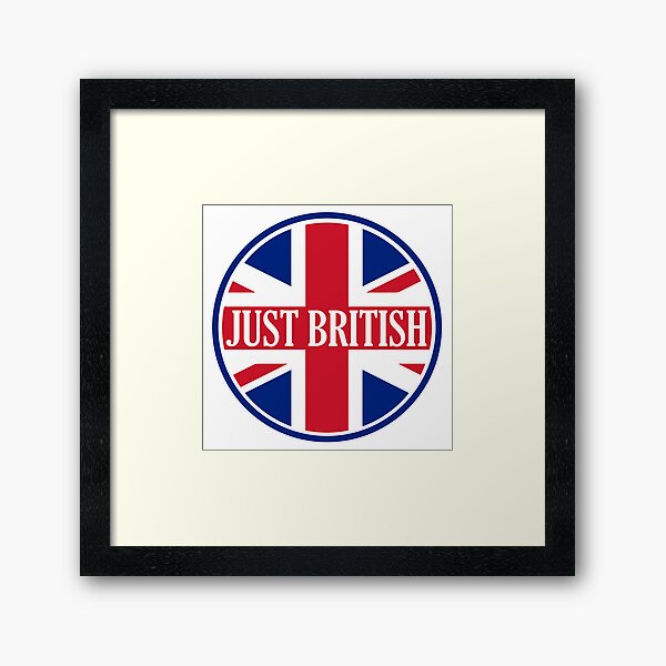 Just British Motoring Magazine Round Logo Framed Art Print