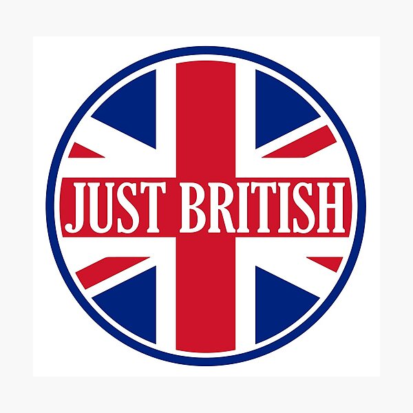 Just British Motoring Magazine Round Logo Photographic Print