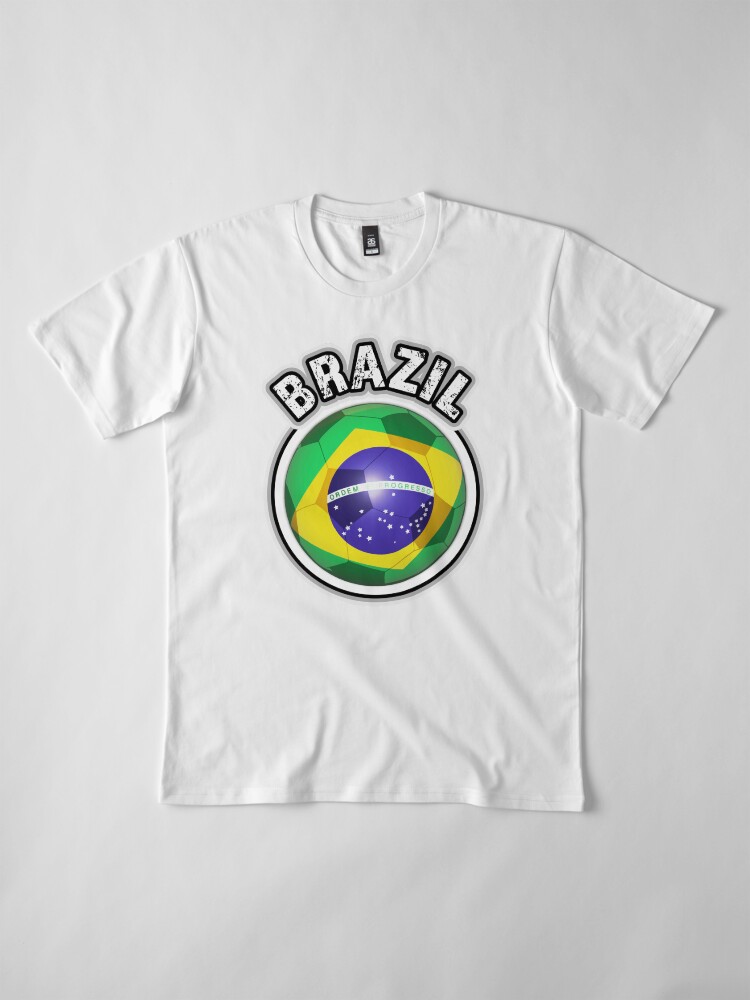 Alternate view of Brazil - Soccer Supporters Premium T-Shirt