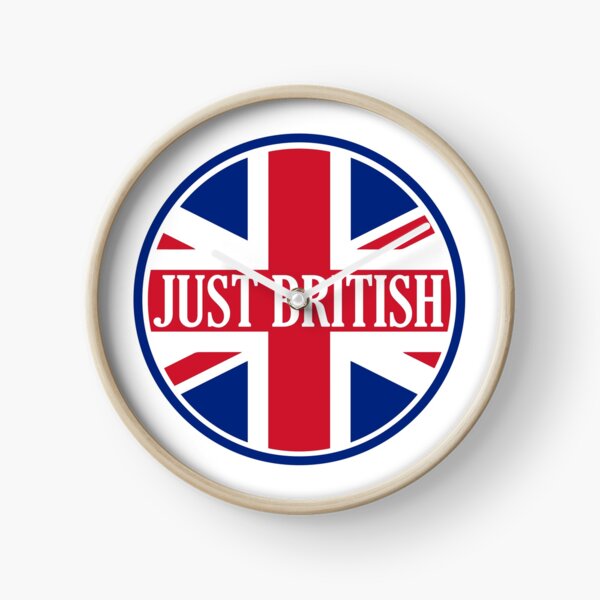 Just British Motoring Magazine Round Logo Clock