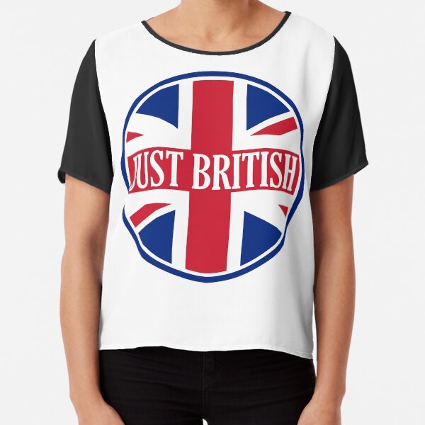 Just British Motoring Magazine Round Logo Chiffon Top