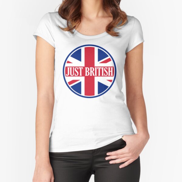 Just British Motoring Magazine Round Logo Fitted Scoop T-Shirt