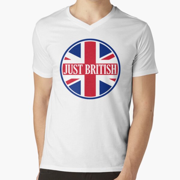 Just British Motoring Magazine Round Logo V-Neck T-Shirt