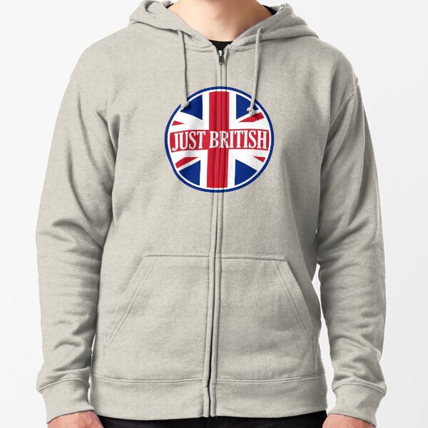 Just British Motoring Magazine Round Logo Zipped Hoodie
