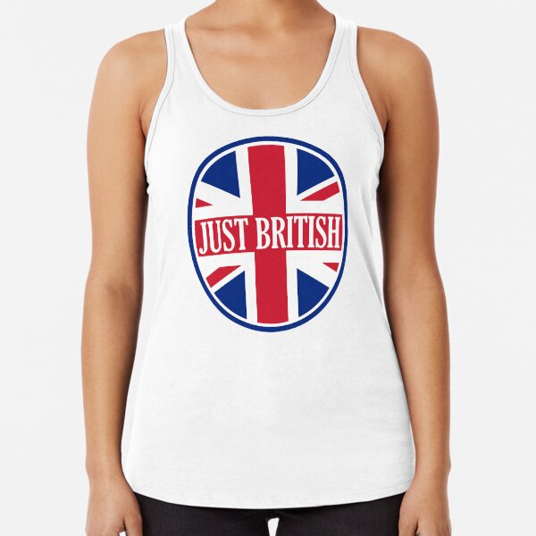 Just British Motoring Magazine Round Logo Racerback Tank Top