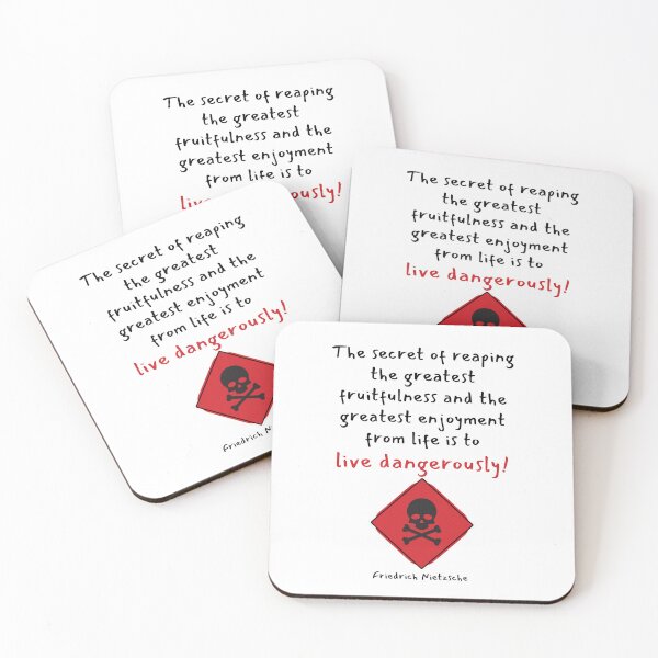 Item preview, The secret of reaping the greatest fruitfulness and the greatest enjoyment from life is to live dangerously! designed and sold by LifeWisdom.