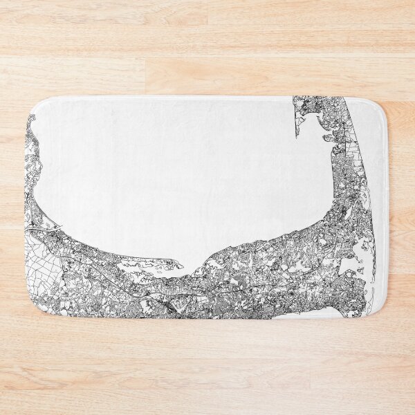 Item preview, Cape Cod White Map designed and sold by multiplicitymap.