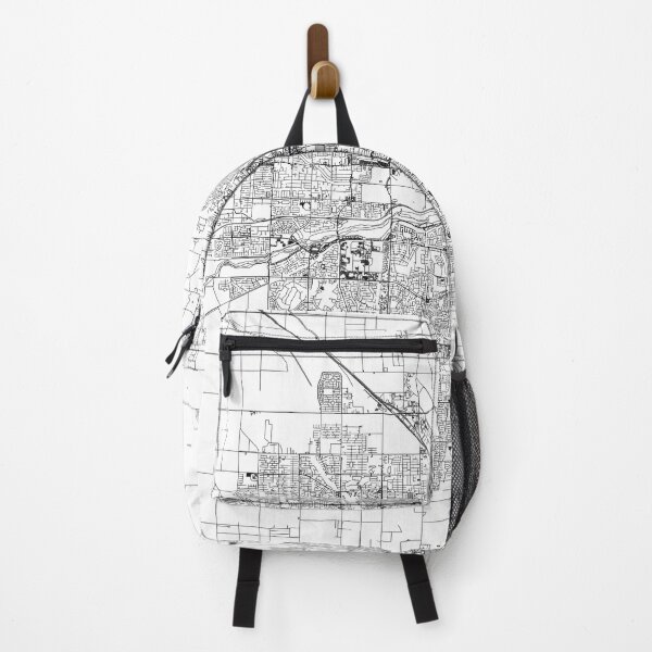 Item preview, Bakersfield White Map designed and sold by multiplicitymap.