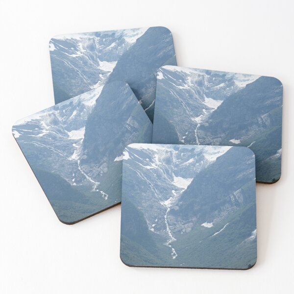 Item preview, Wonderful landscapes in Norway. Vestland. Beautiful scenery of Briksdalsbreen glacier in Briksdalbre. Oldevatnet lake. Mountains, rocks and snow. Cloudy day(vertical) designed and sold by Maurizio Fabbroni.