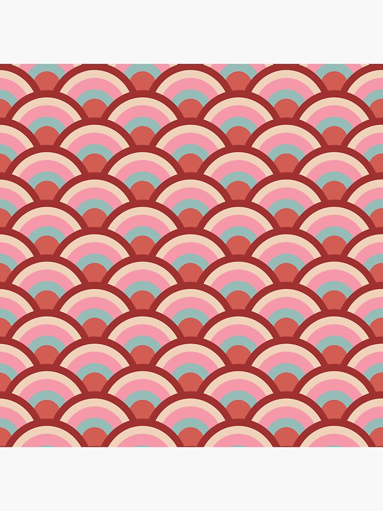 Red Waves Pattern by tranda90