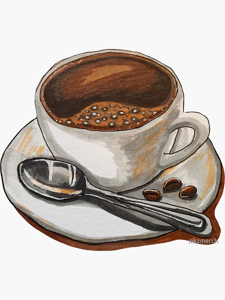 Vintage Retro Cup of Coffee by mkzmerch
