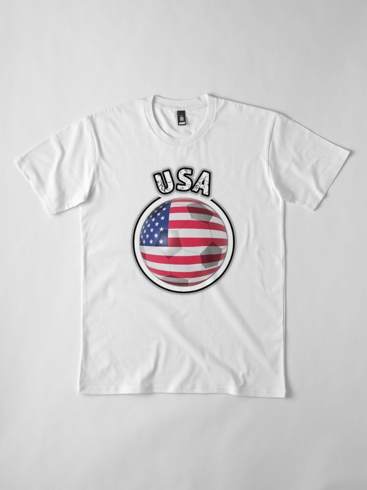 Alternate view of USA - Soccer Supporters Premium T-Shirt