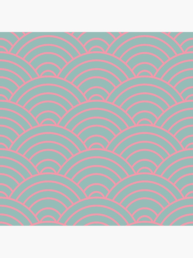 Pink Waves Pattern by tranda90