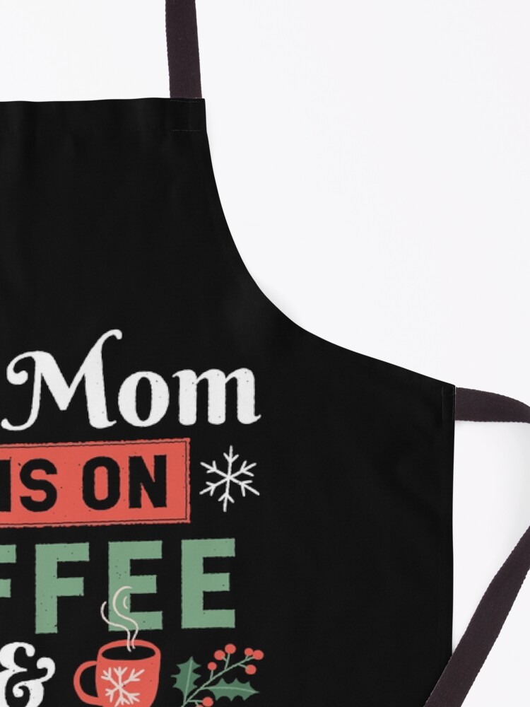 Alternate view of This Mom Runs on Coffee And Christmas Movies Apron