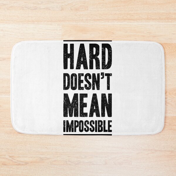 Item preview, Hard doesn't mean impossible Typography designed and sold by paradiskt.
