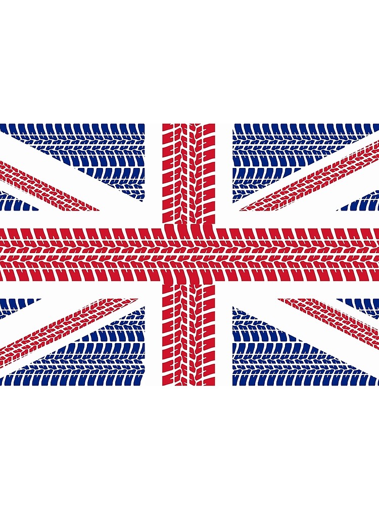 Tire track Union Jack British Flag by JustBritish