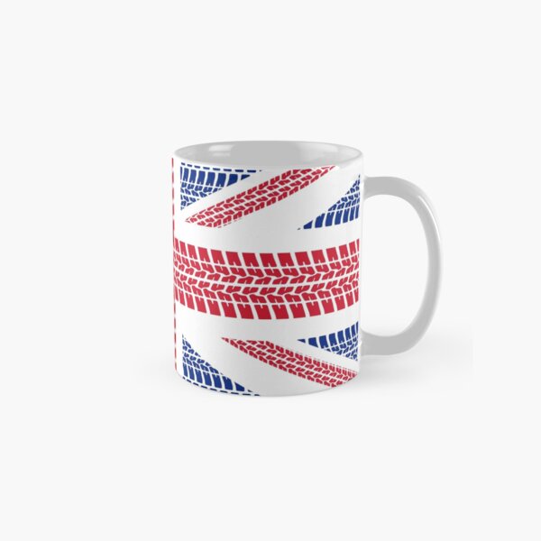 Tire track Union Jack British Flag Classic Mug