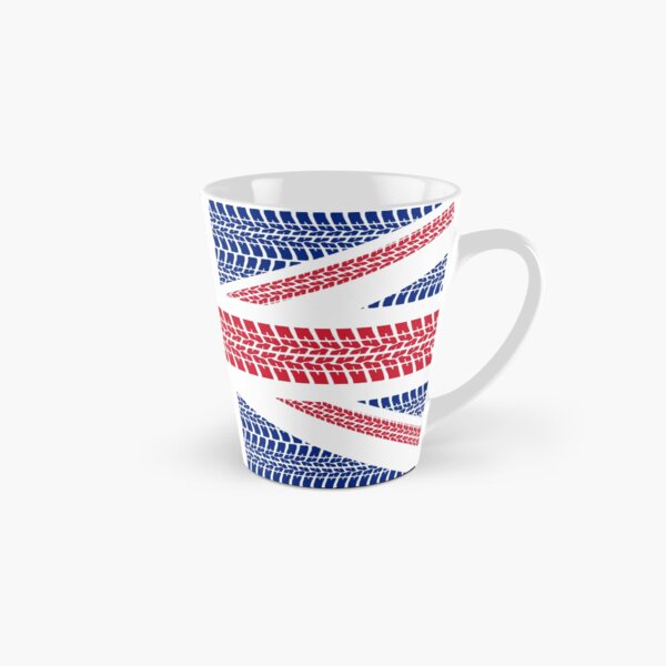 Tire track Union Jack British Flag Tall Mug