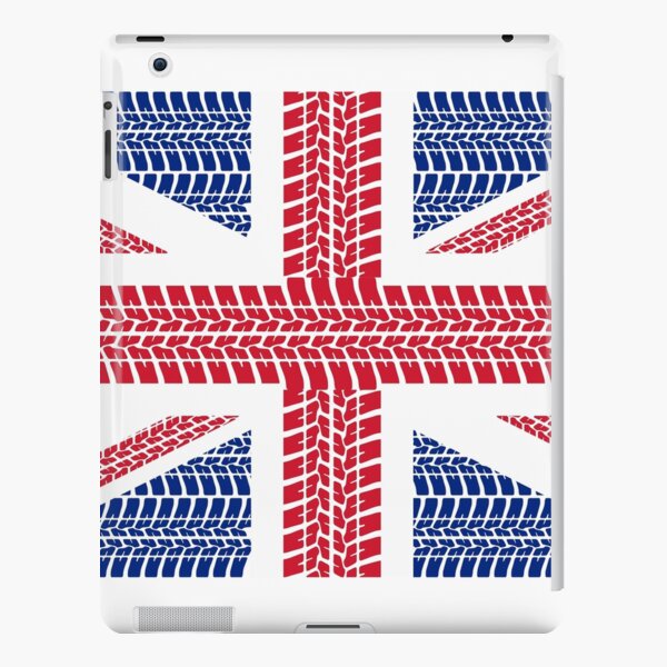 Tire track Union Jack British Flag iPad Snap Case