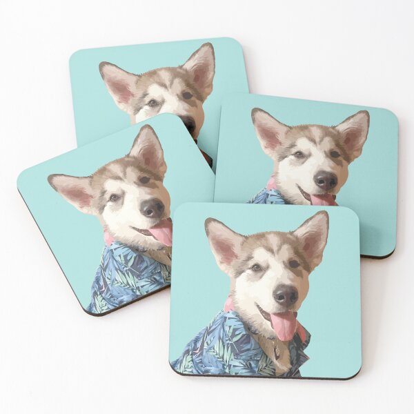 Item preview, Party Malamute Koda designed and sold by storm-fox-art.