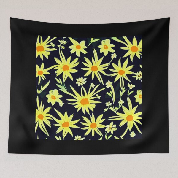 Item preview, Yellow Flower Pattern  designed and sold by Music-design-22.