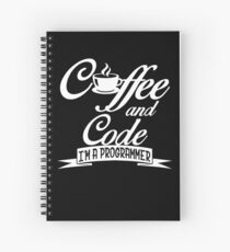 Coffee and code Spiral Notebook