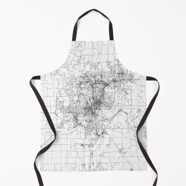 Item preview, Cedar Rapids White Map designed and sold by multiplicitymap.