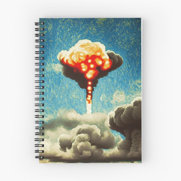Item preview, Nuclear bomb explosion in the style of Van Gogh designed and sold by Pelicando.