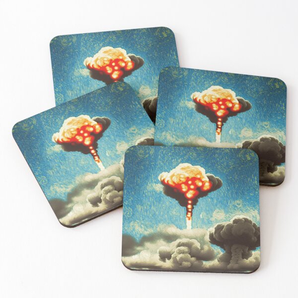 Item preview, Nuclear bomb explosion in the style of Van Gogh designed and sold by Pelicando.