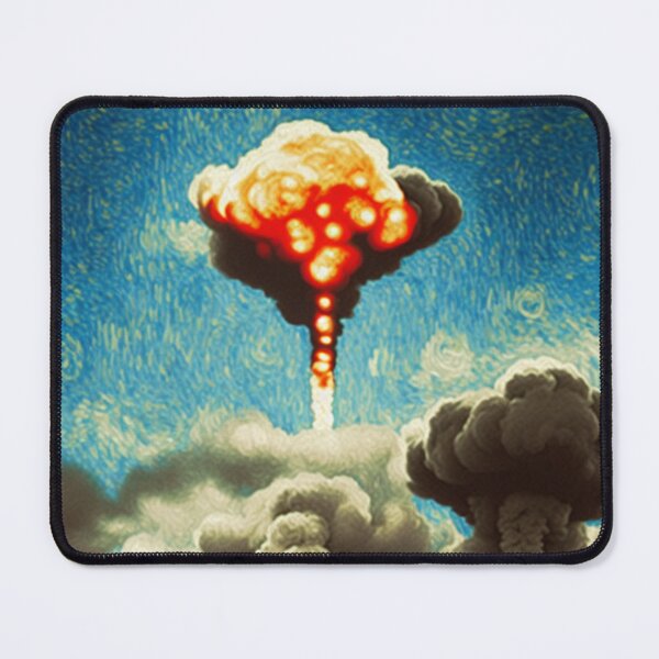 Item preview, Nuclear bomb explosion in the style of Van Gogh designed and sold by Pelicando.