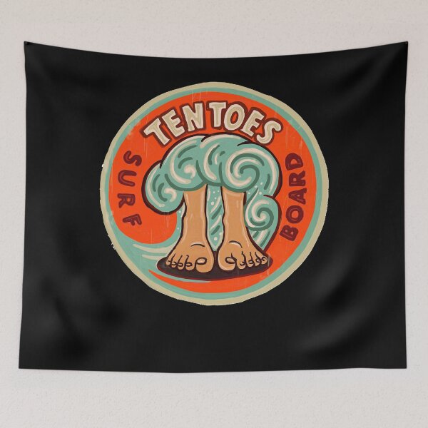 Item preview, Ten-Toes-Vintage-Surf-boards-Classic-T-Shirt designed and sold by RobertStampers.