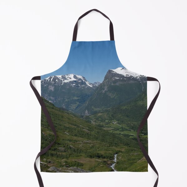 Item preview, Wonderful landscapes in Norway. Vestland. Beautiful scenery of mountain valley in Djupevatn on the Geiranger -Trollstigen scenic route. Snowed mountains and winding roads in background designed and sold by Maurizio Fabbroni.