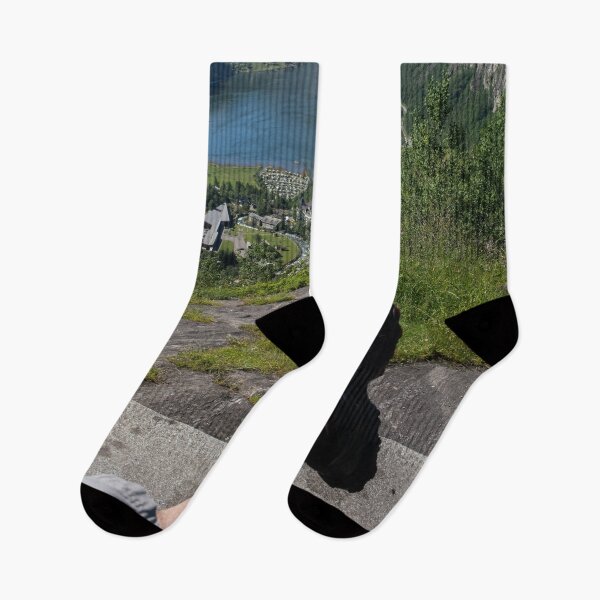 Item preview, Wonderful landscapes in Norway. Vestland. Beautiful scenery of Geiranger Fjord from the Queen's Chair viewpoint. Cruise ship, winding roads, waterfall and stream. designed and sold by Maurizio Fabbroni.