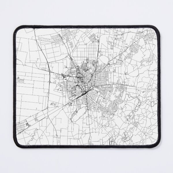 Item preview, Debrecen White Map designed and sold by multiplicitymap.