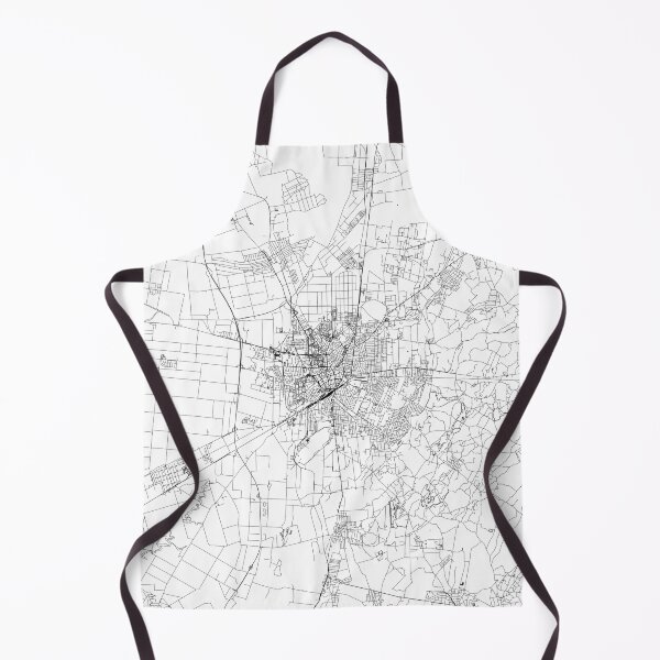Item preview, Debrecen White Map designed and sold by multiplicitymap.