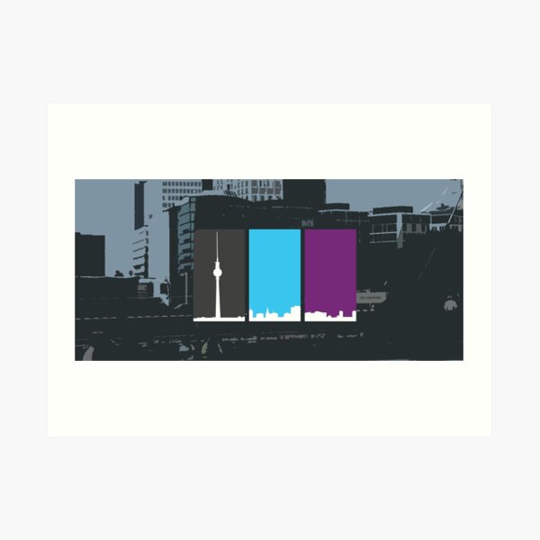 3 sides of Berlin Art Print