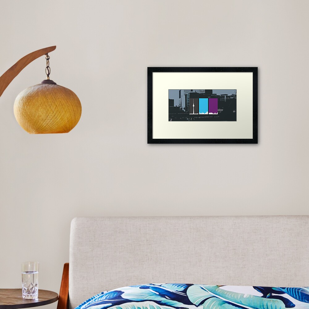 3 sides of Berlin Framed Art Print