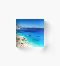 The beautiful Cala Goloritzè in Sardinia Acrylic Block