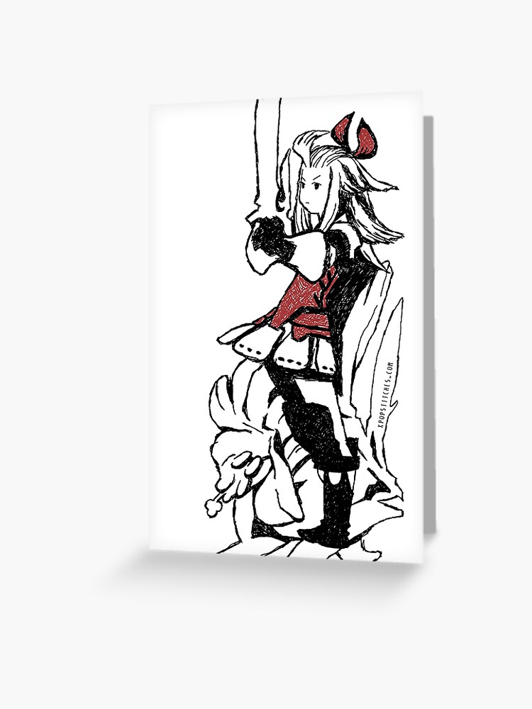 Bravely Default Edea Lee of the Duchy of Eternia Greeting Card for Sale by  dubukat
