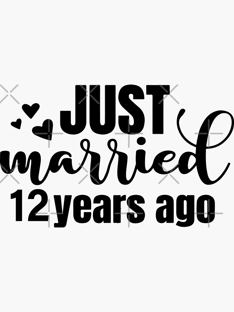 just married, mr and mrs, wedding gift. Sticker for Sale by