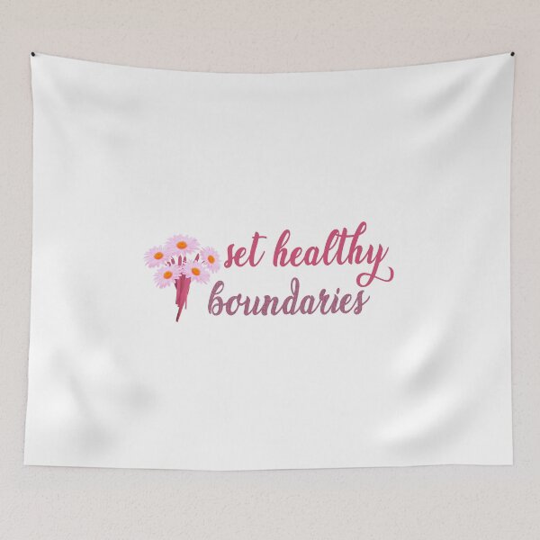 Item preview, Pink set healthy boundaries designed and sold by kayadmu.