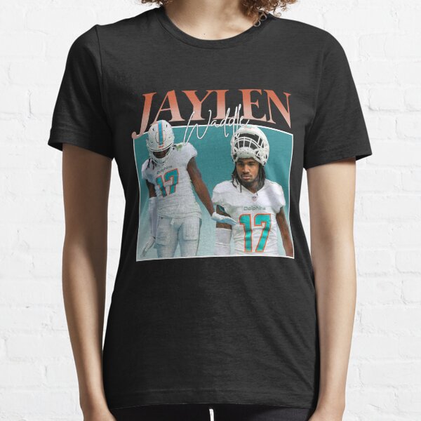 Jaylen Waddle 17 Miami Dolphins football player glitch poster shirt,  hoodie, sweater, long sleeve and tank top