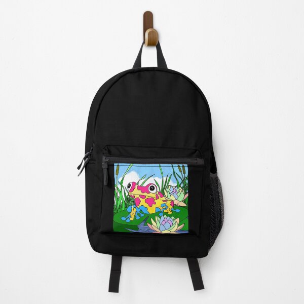 Item preview, The Little, Pan Frog in a Cute Pond designed and sold by Art by Veya.